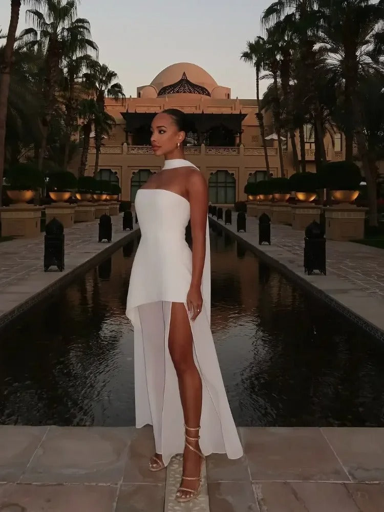 Luna's Enchanted Motion High-Slit Maxi Dress Luna Mae Luna's Enchanted Motion High-Slit Maxi Dress Luna Mae