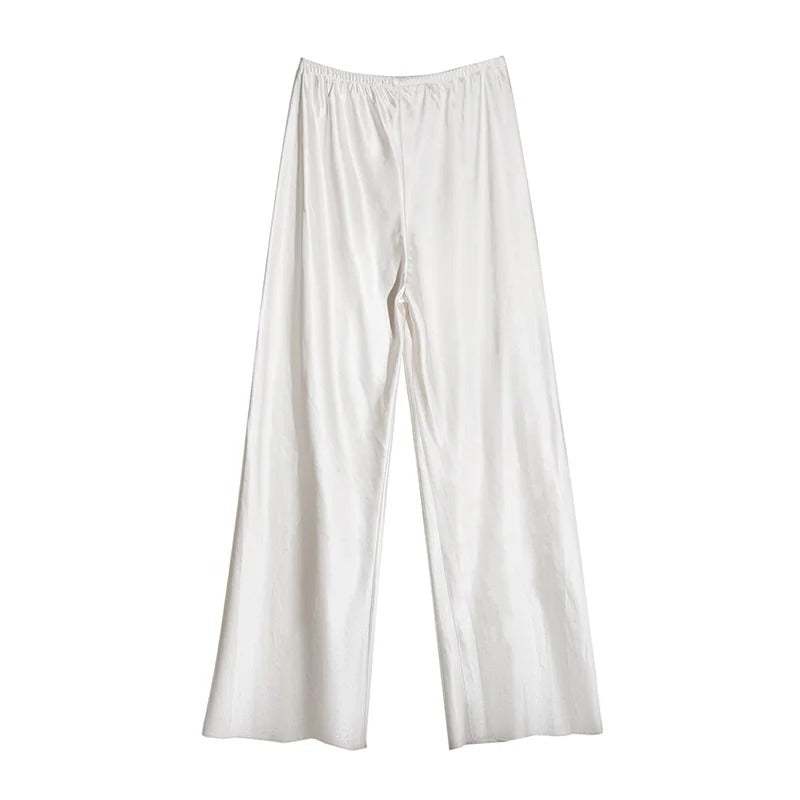 Luna’s Evening Glow Wide-Leg Trousers