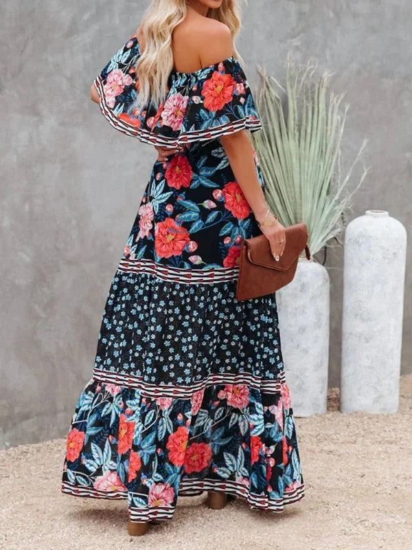 Luna’s Garden Muse Off-Shoulder Maxi Dress