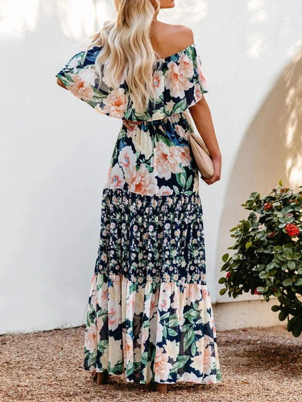 Luna’s Garden Muse Off-Shoulder Maxi Dress