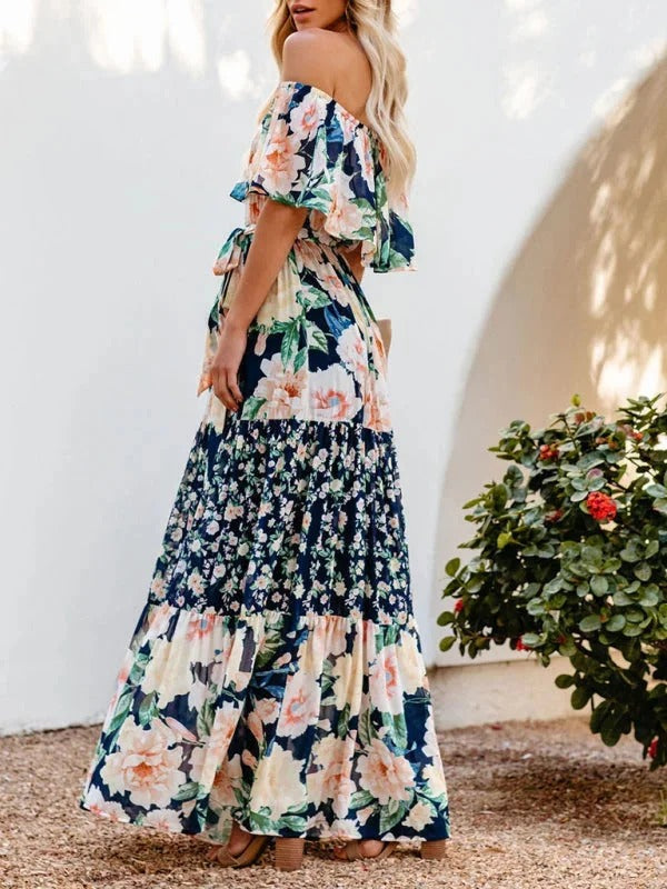 Luna’s Garden Muse Off-Shoulder Maxi Dress