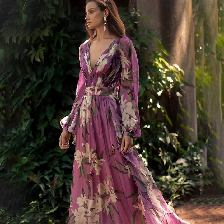 Luna’s Garden Whispers Floral Maxi Dress