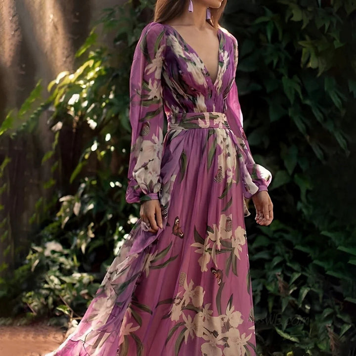Luna’s Garden Whispers Floral Maxi Dress