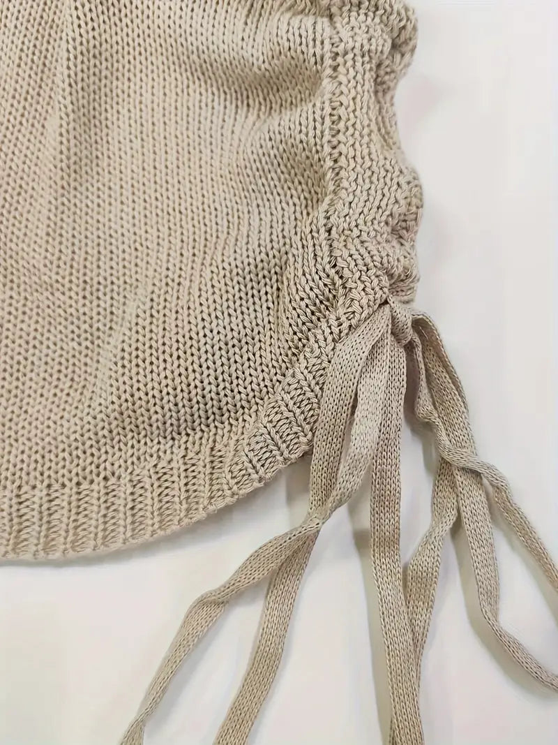 Luna’s Golden Allure Ruched Mini Dress