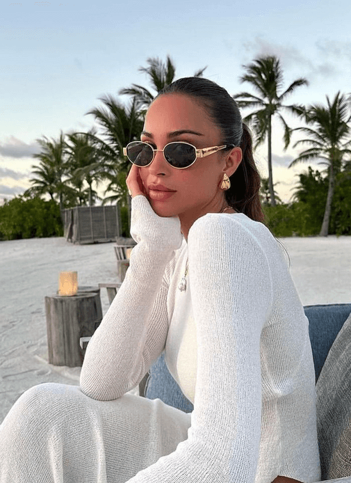 Luna’s Golden Era Oval Sunglasses