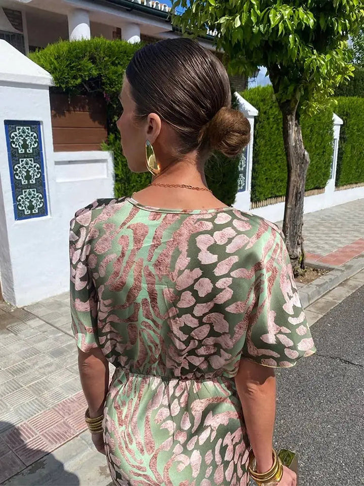 Luna’s Golden Mirage Maxi Dress