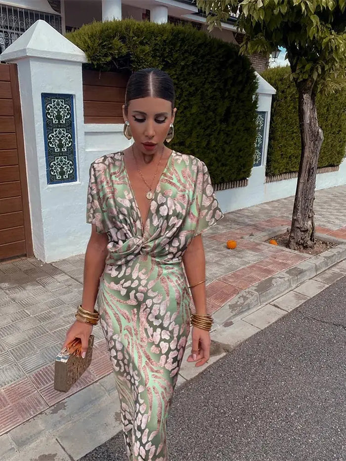 Luna’s Golden Mirage Maxi Dress