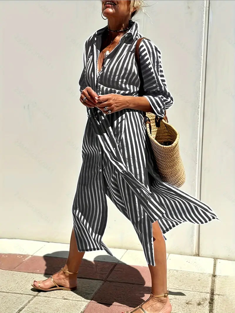 Luna’s Stride Split-Hem Midi Dress