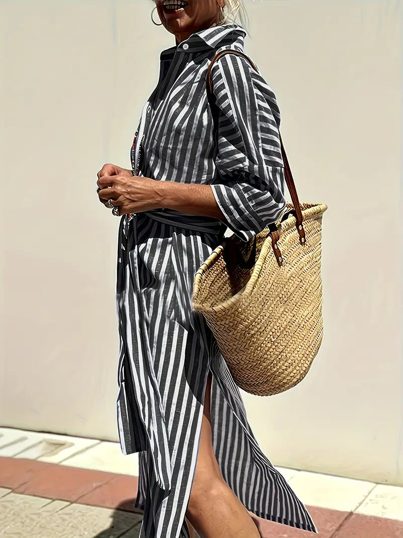 Luna’s Stride Split-Hem Midi Dress