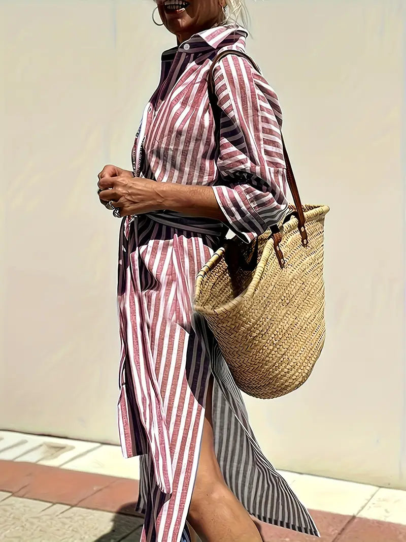Luna’s Stride Split-Hem Midi Dress