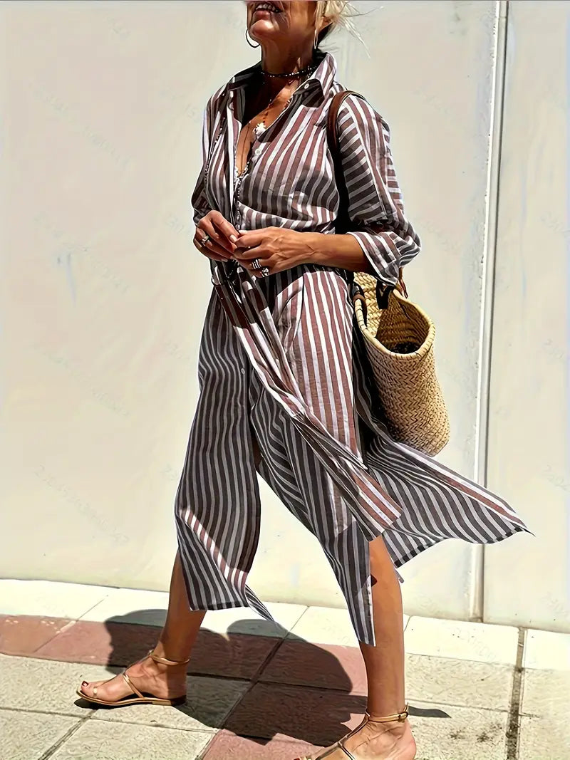 Luna’s Stride Split-Hem Midi Dress