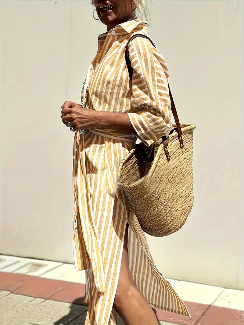 Luna’s Stride Split-Hem Midi Dress