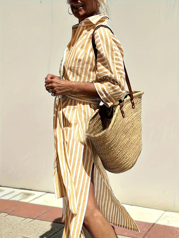 Luna’s Stride Split-Hem Midi Dress