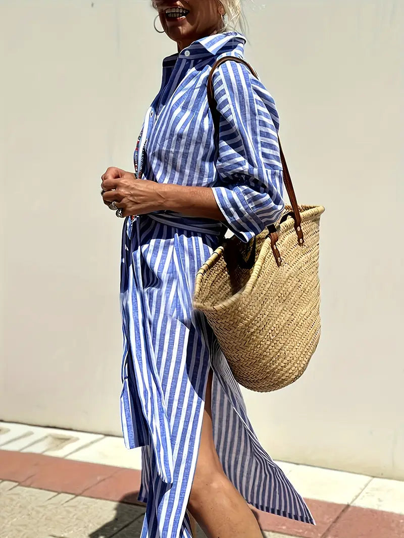 Luna’s Stride Split-Hem Midi Dress