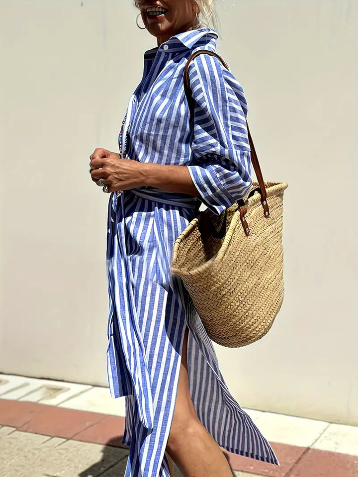 Luna’s Stride Split-Hem Midi Dress