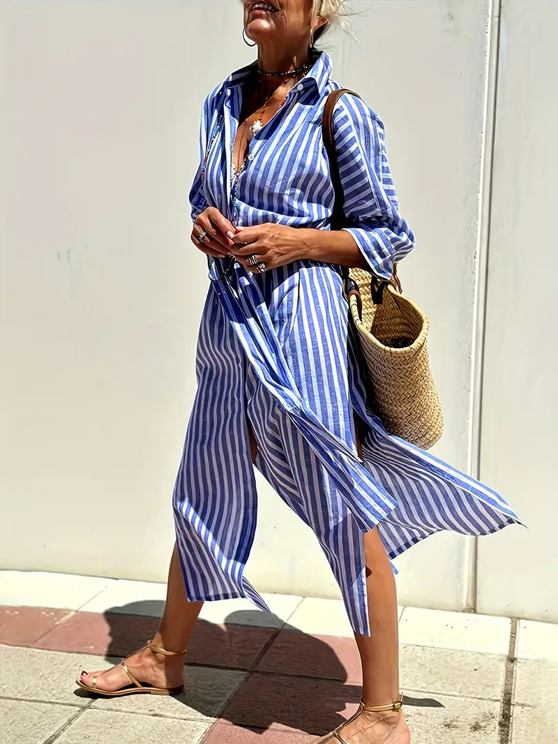 Luna’s Stride Split-Hem Midi Dress