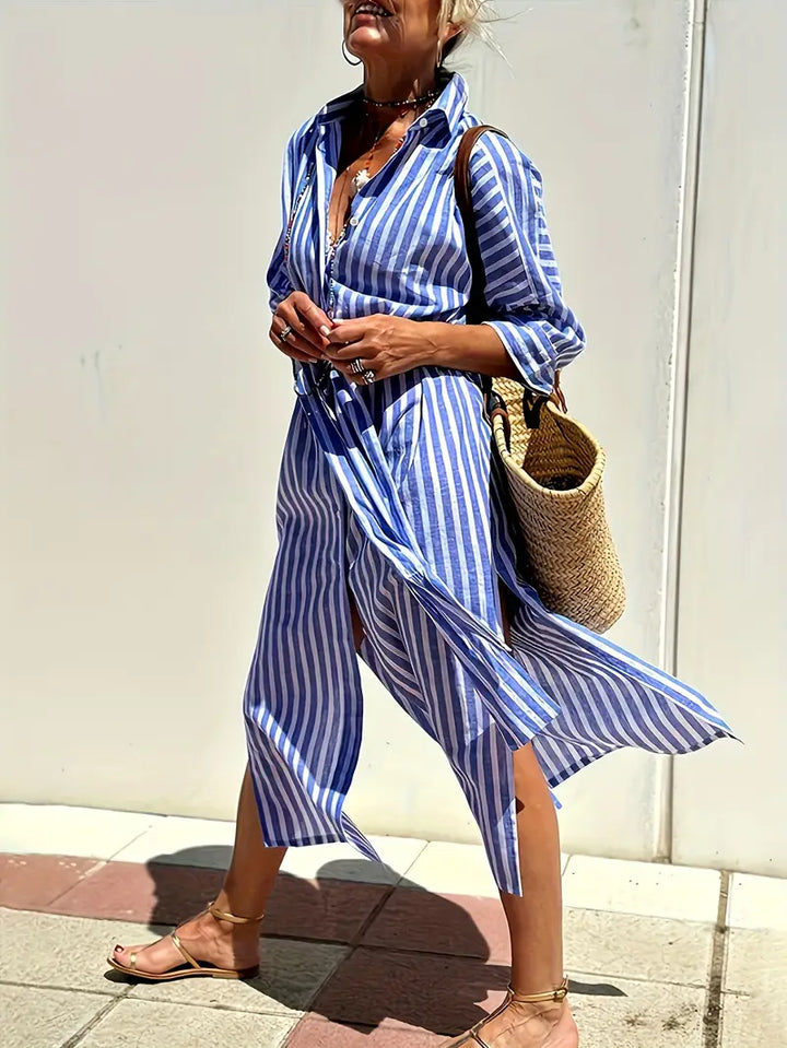 Luna’s Stride Split-Hem Midi Dress