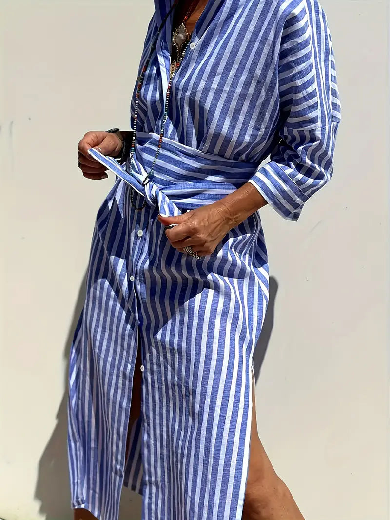 Luna’s Stride Split-Hem Midi Dress