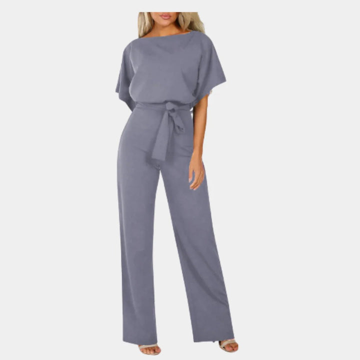 Luna’s Midnight Grace Tie-Waist Wide-Leg Jumpsuit