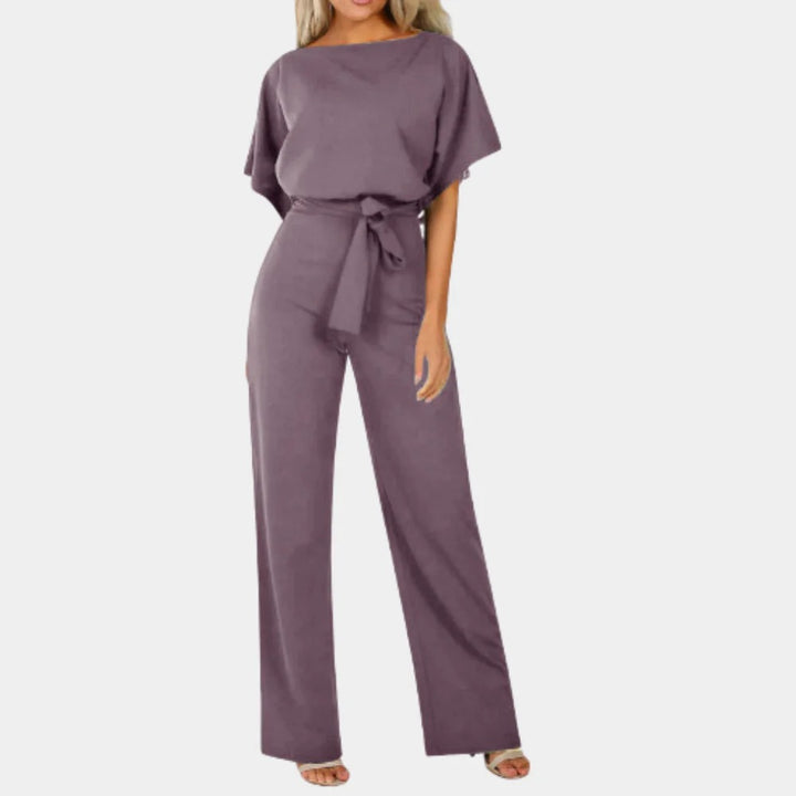 Luna’s Midnight Grace Tie-Waist Wide-Leg Jumpsuit