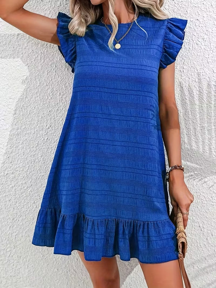 Luna’s Midnight Ruffle Charm Mini Dress