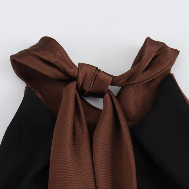 Luna’s Midnight Whispers Back-Tie Maxi Dress