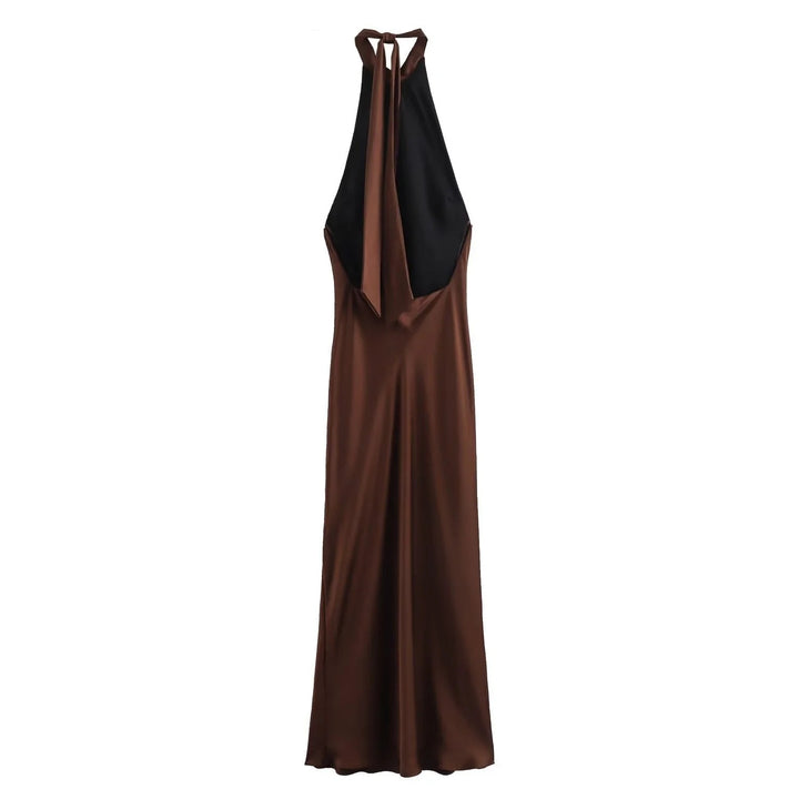 Luna’s Midnight Whispers Back-Tie Maxi Dress