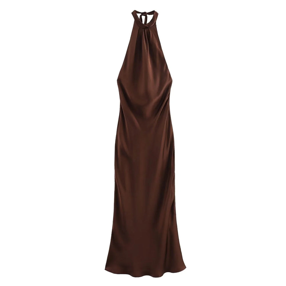 Luna's Midnight Whispers Back-Tie Maxi Dress – Luna Mae