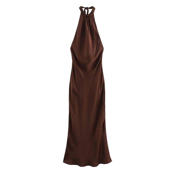 Luna’s Midnight Whispers Back-Tie Maxi Dress