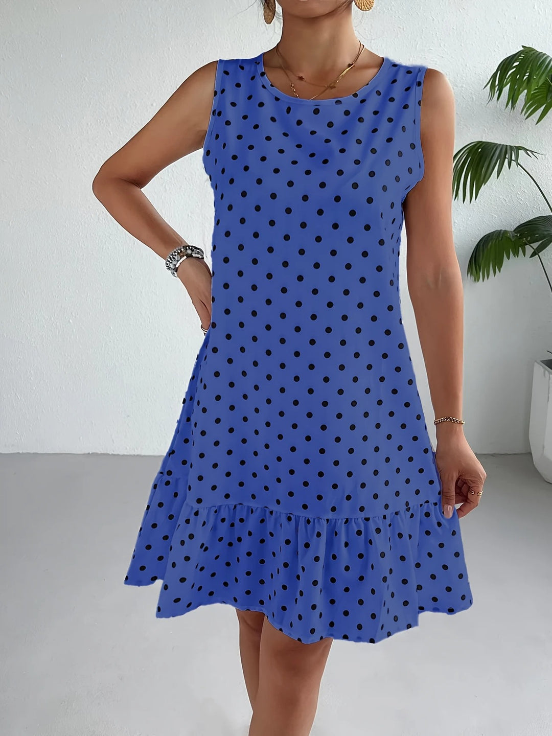 Luna’s Playful Whimsy Ruffle Hem Mini Dress