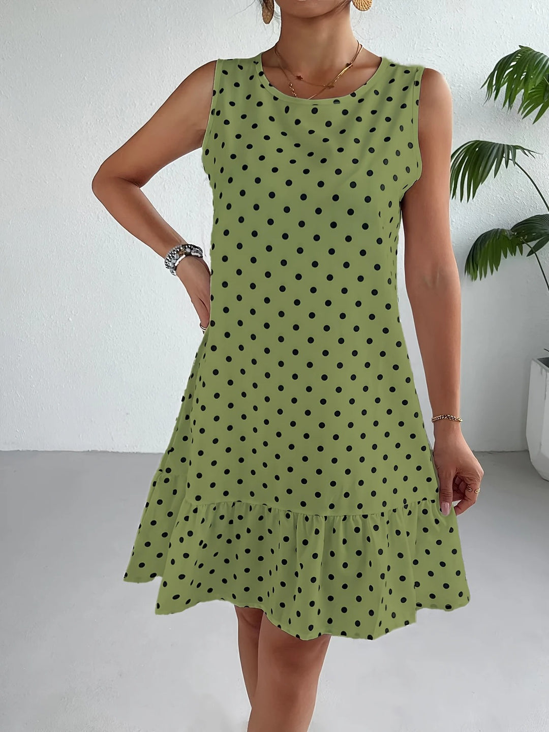 Luna’s Playful Whimsy Ruffle Hem Mini Dress