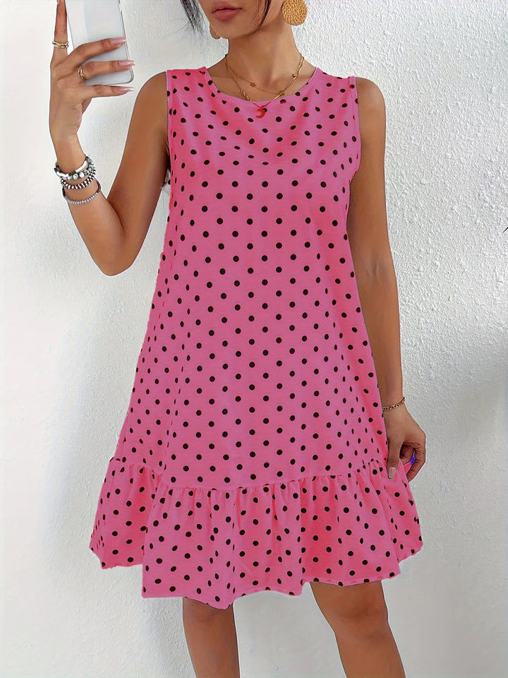 Luna’s Playful Whimsy Ruffle Hem Mini Dress