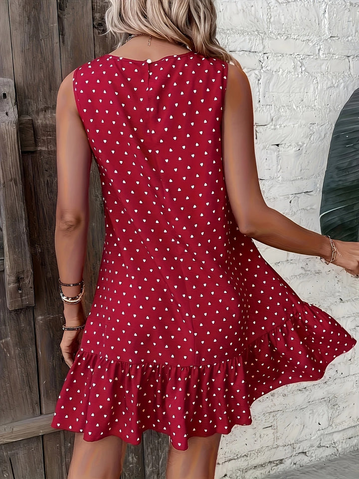 Luna’s Playful Whimsy Ruffle Hem Mini Dress