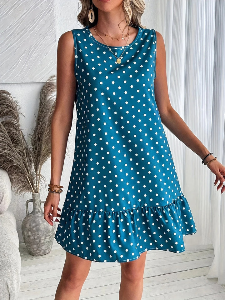 Luna’s Playful Whimsy Ruffle Hem Mini Dress