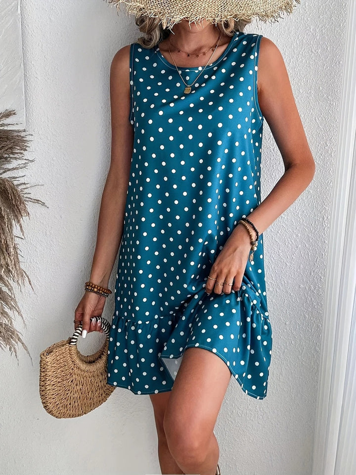 Luna’s Playful Whimsy Ruffle Hem Mini Dress