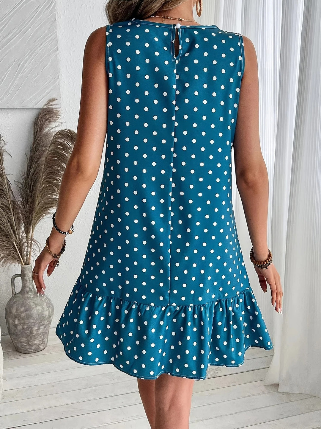 Luna’s Playful Whimsy Ruffle Hem Mini Dress