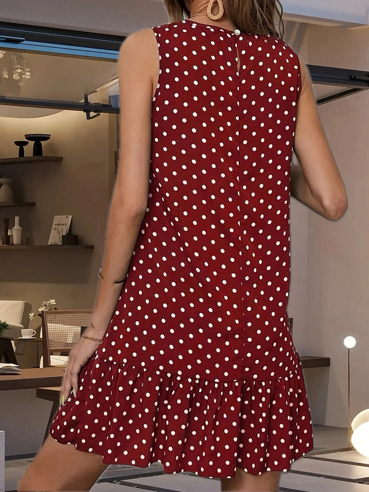 Luna’s Playful Whimsy Ruffle Hem Mini Dress