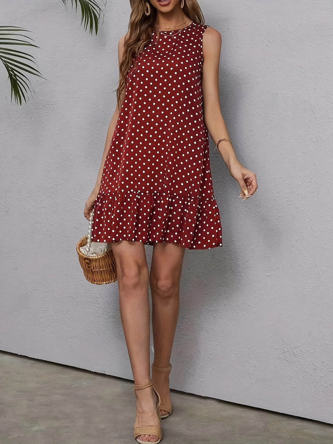Luna’s Playful Whimsy Ruffle Hem Mini Dress