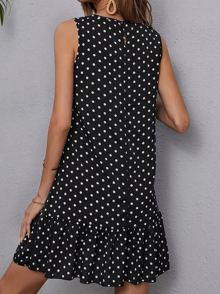 Luna’s Playful Whimsy Ruffle Hem Mini Dress