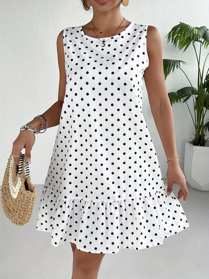 Luna’s Playful Whimsy Ruffle Hem Mini Dress