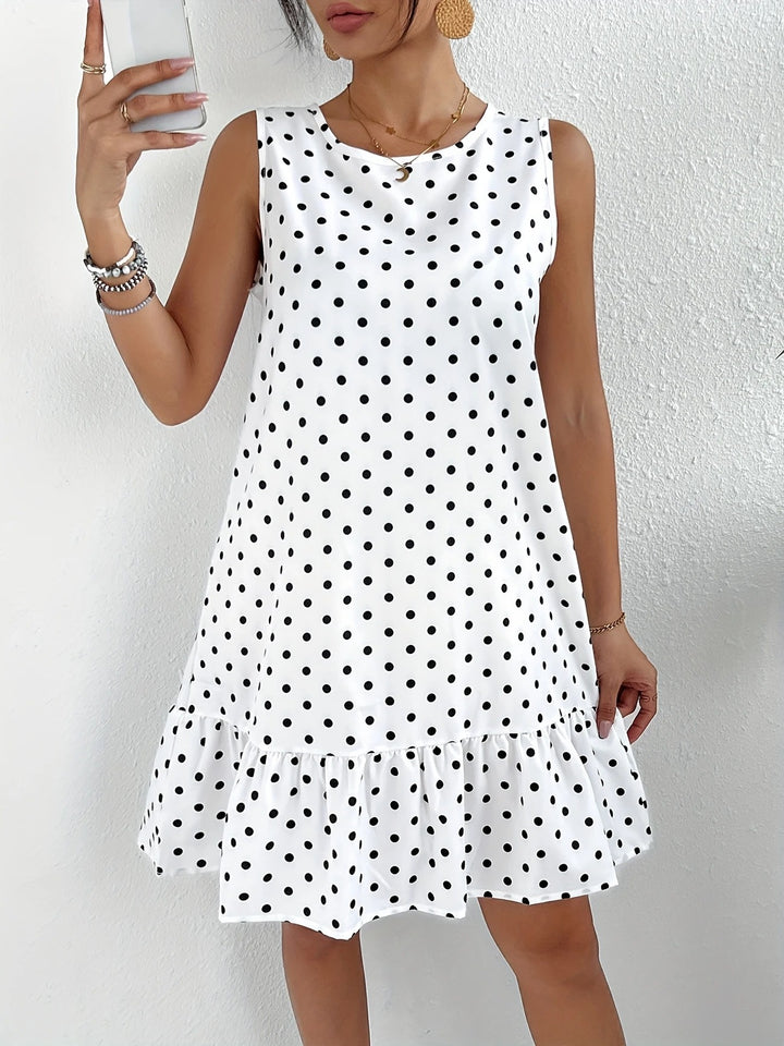 Luna’s Playful Whimsy Ruffle Hem Mini Dress