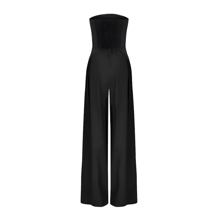 Luna’s Poised Allure Strapless Wide-Leg Jumpsuit