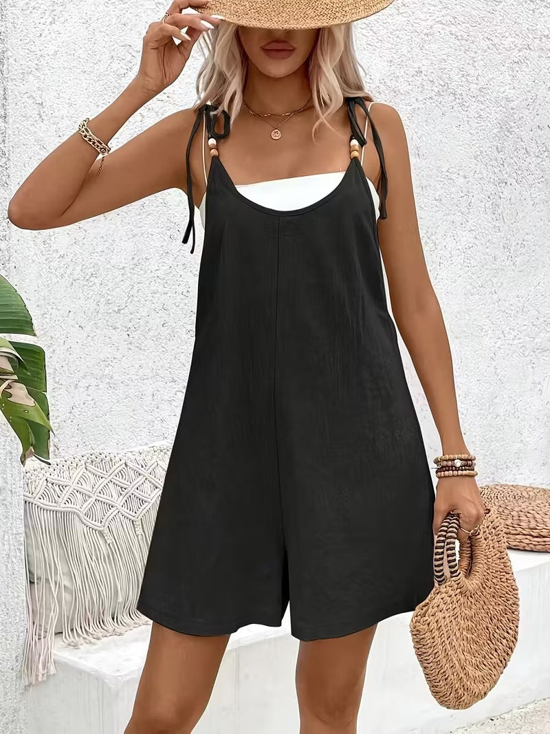Luna’s Seaside Bliss Tie-Strap Jumpsuit