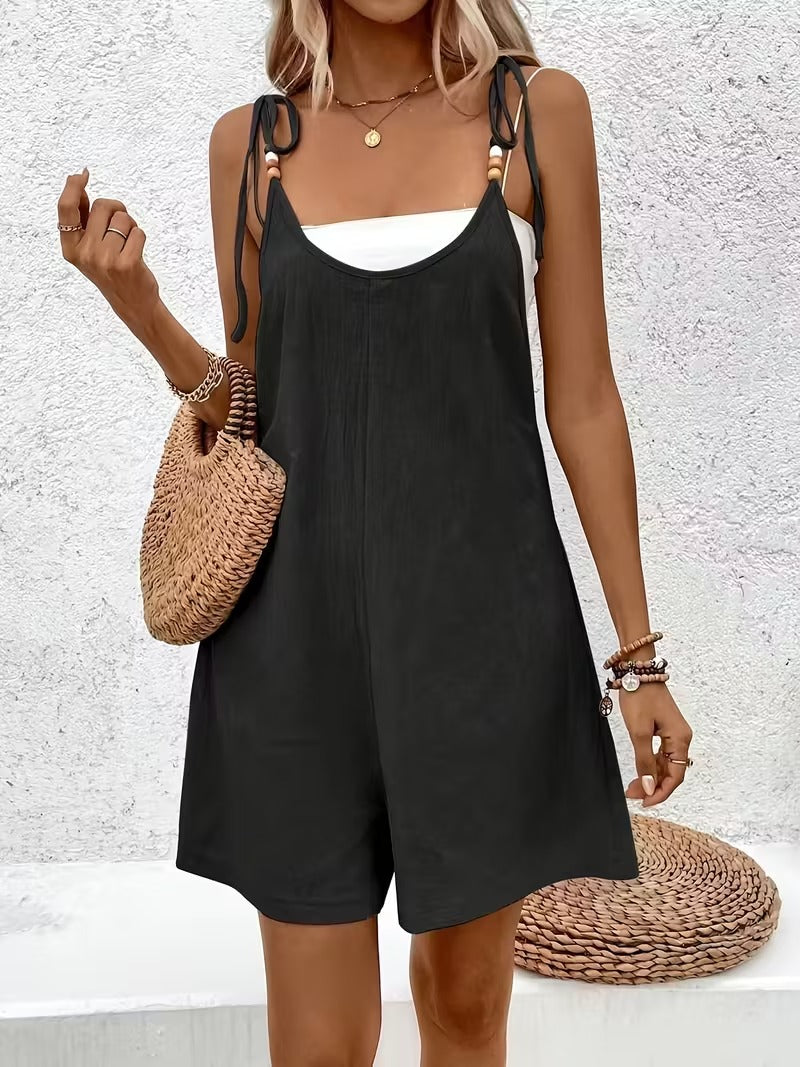 Luna’s Seaside Bliss Tie-Strap Jumpsuit