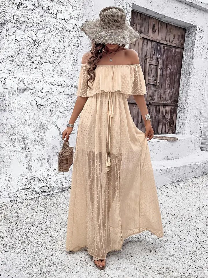 Luna’s Seaside Dream Ruffle Maxi Dress