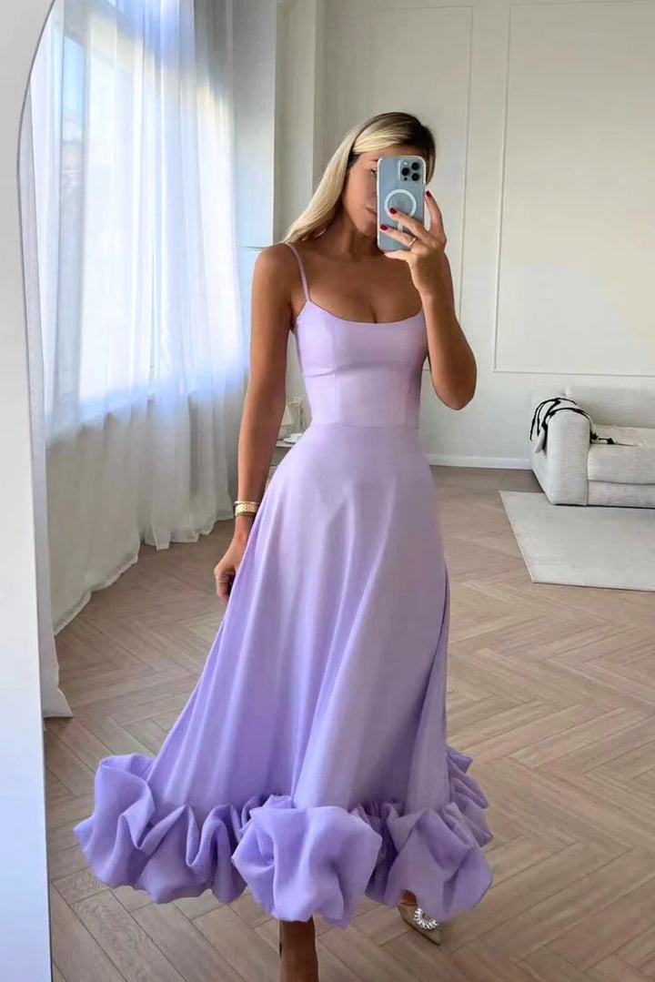 Luna’s Serene Bloom Petal-Twist Midi Dress