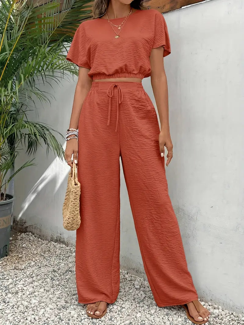 Luna’s Serene Ribbed Lounge Set
