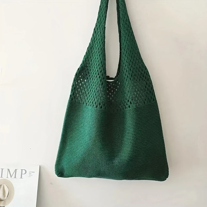 Luna’s Serene Escape Mesh-Knit Shoulder Bag
