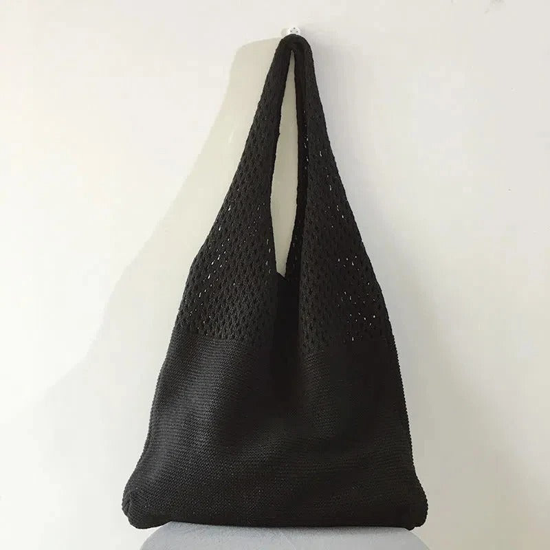 Luna’s Serene Escape Mesh-Knit Shoulder Bag