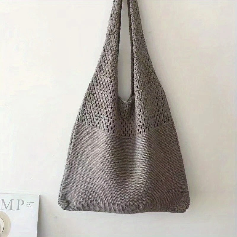 Luna’s Serene Escape Mesh-Knit Shoulder Bag